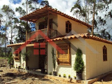 casa prefabricada en dos niveles construida en terreno por abc casas prefabricadas