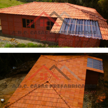 Casa prefabricada personalizada con zona de ropas